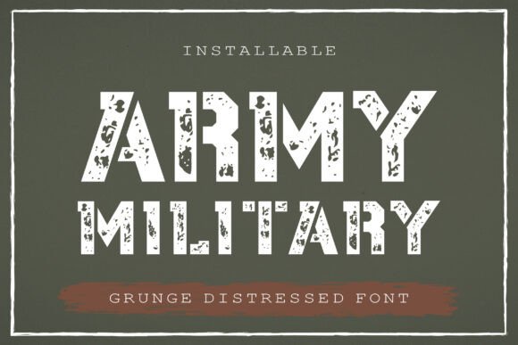 Army Military Font for Bold Business Branding