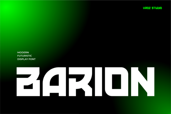Barion Display Font for Modern Craft Projects