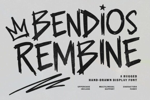 Bendios Rembine: A Bold Display Font for Makers