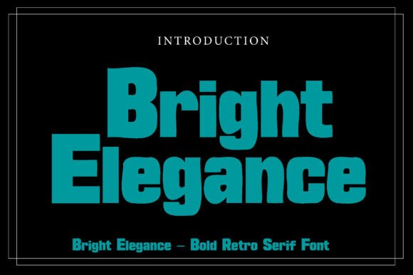 Bright Elegance: A Groovy Display Serif Font