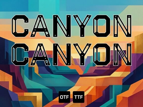 Canyon Display Font for Web Design