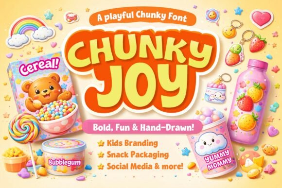 Chunky Joy Font: Bold Display Typography for Marketers