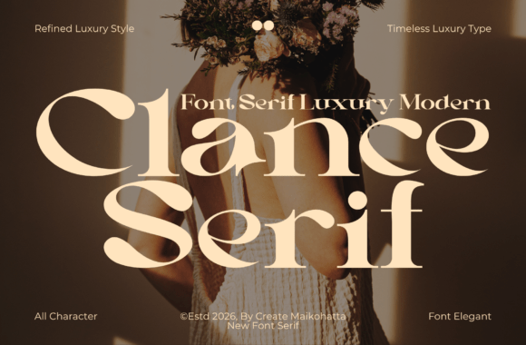 Clance: A Modern Serif Typeface for Editorial Design