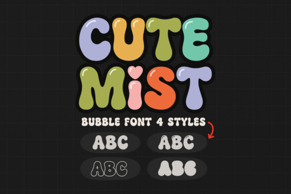 Cute Mist: A Retro 70s Display Font for Campaigns