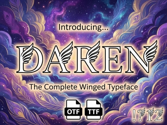 Daren Display Font for Digital Branding