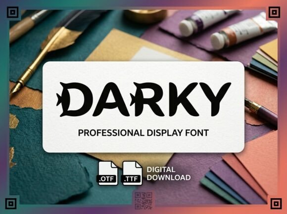 Darky: The Bold Display Font for Modern Branding