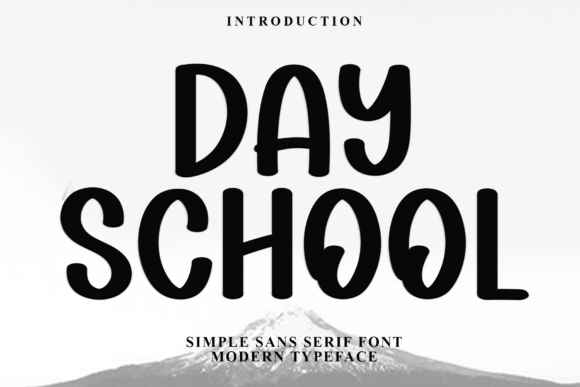 Day School Font: A Festive Display Type for Holiday Designs