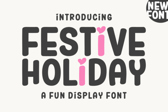 Festive Holiday Typeface for Web Design