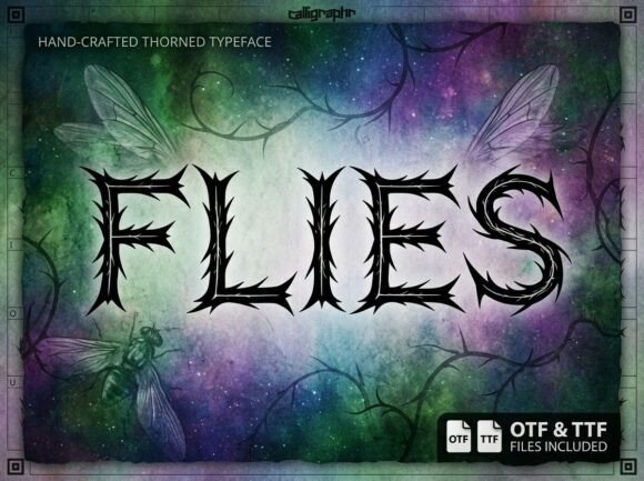Flies: A Sharp Display Typeface for Bold Editorial Design