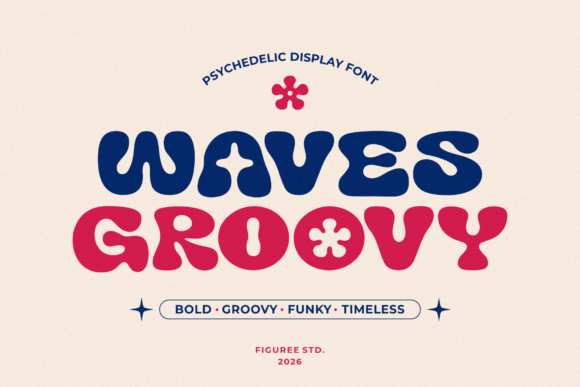 Groovy Waves: A Retro Display Font for Bold Campaigns