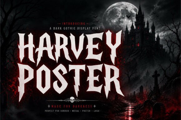 Harvey Poster Font for Bold Craft Designs