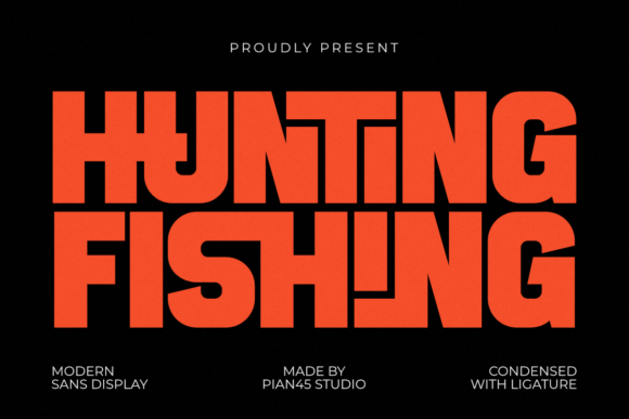 Hunting Fishing Font for Bold Campaigns