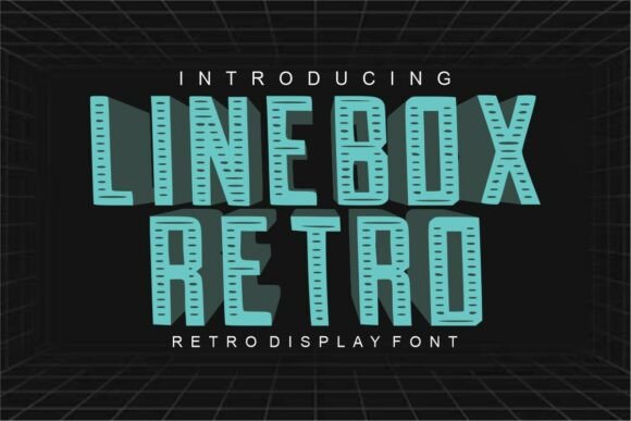 Linebox Retro: A Bold Display Typeface for Web Design
