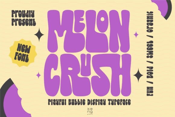 Melon Crush: A Bold Display Font for Modern Web Design