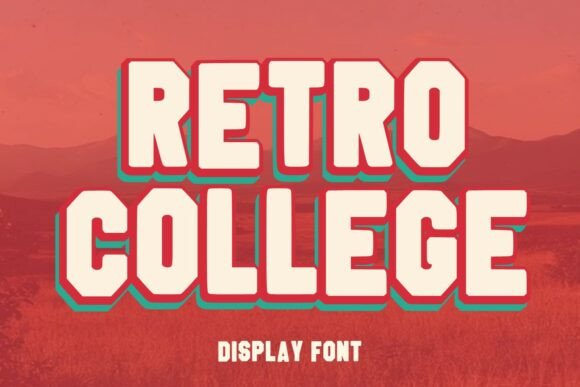 Retro Collage Font for Bold Editorial Design