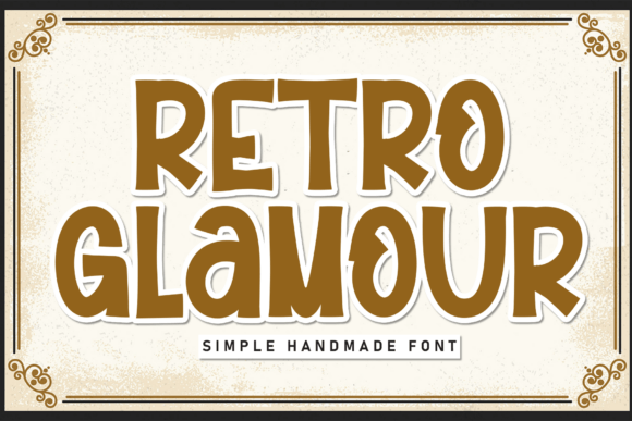 Retro Glamour Font for Elegant Editorial Design