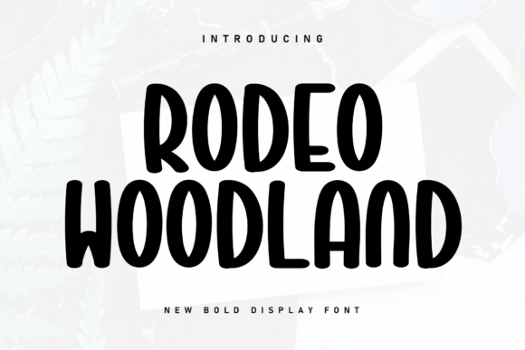 Rodeo Woodland: The Perfect Handwritten Display Font