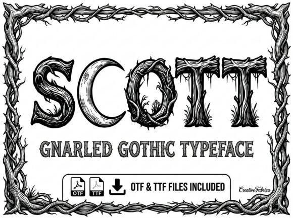 Scott Typeface for Bold Brand Identity