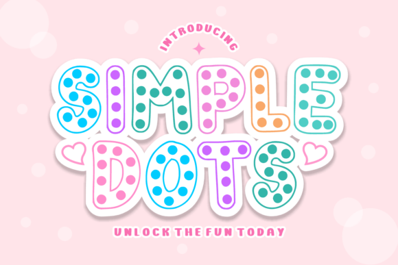 Simple Dots: A Playful Display Font for Branding