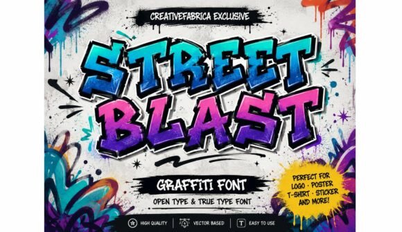 Street Blast Font for Bold Display Typography
