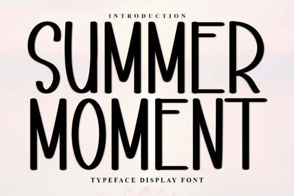 Summer Moment: A Festive Display Font for Holiday Campaigns