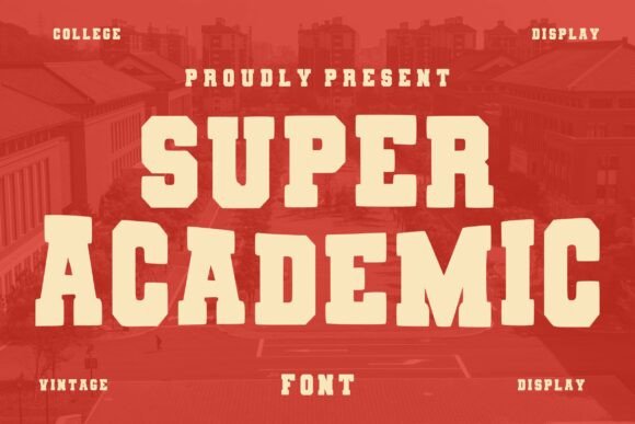 Super Academic: A Bold Display Typeface for Web