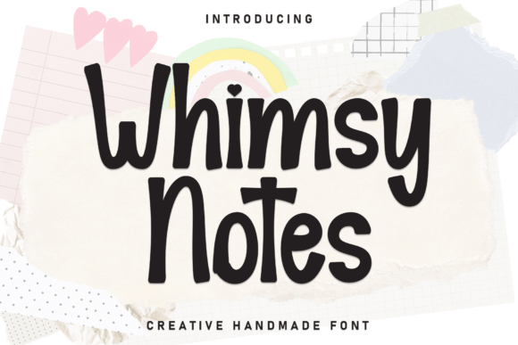 Whimsy Notes: A Charming Display Font for Makers